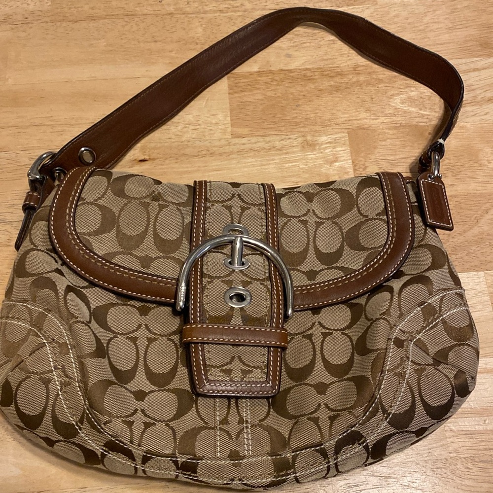 Authentic Coach flap bag